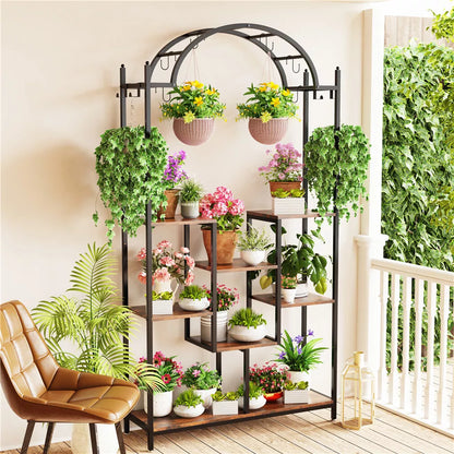 190cm High Metal Plant Stand for Living Room & Garden