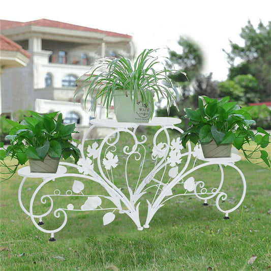 combo-swan-shaped-planter-flower-holder-plant-shelf-stand-electroplate-paint-au