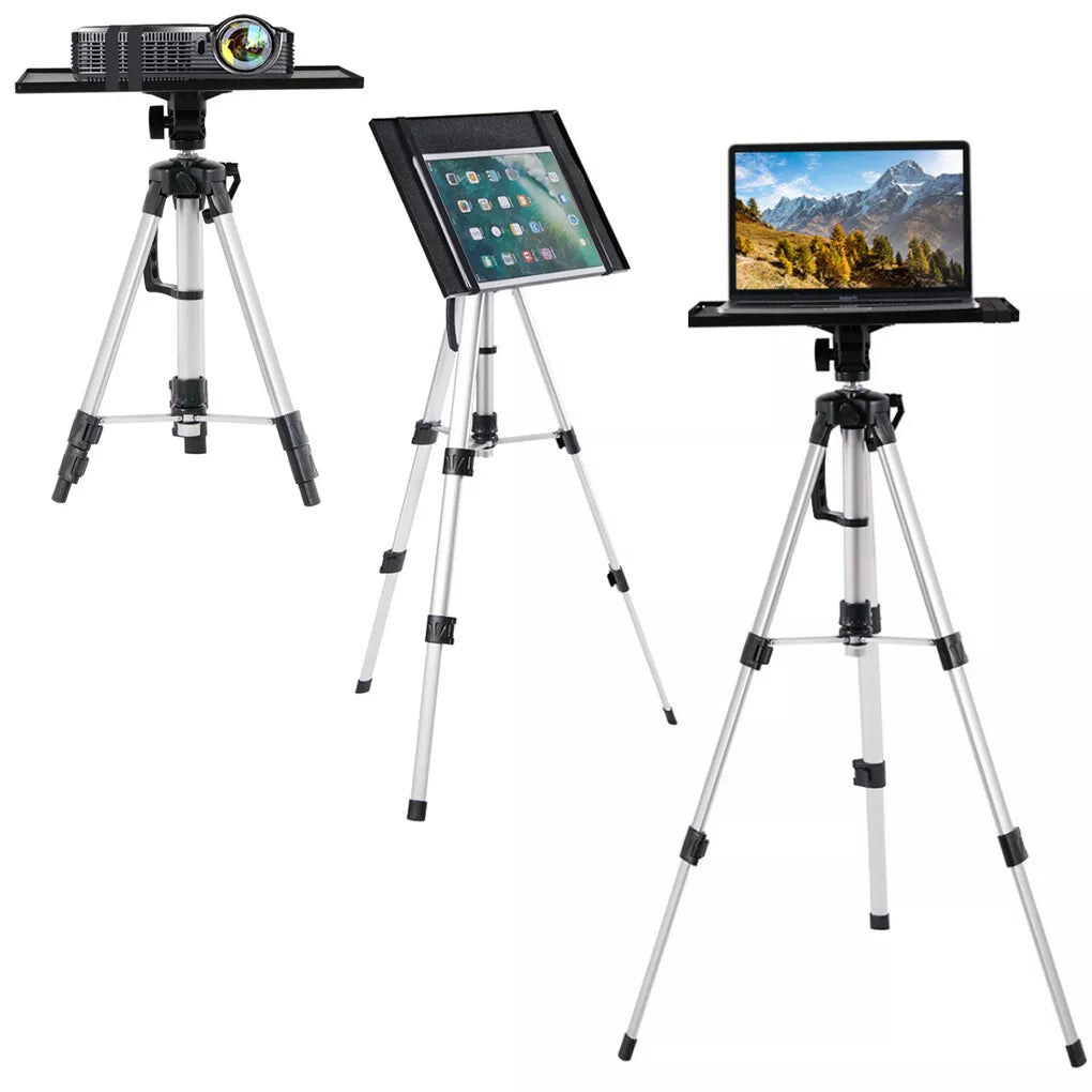 Portable Tripod Stand for Projectors, Laptops, and DJ Equipment