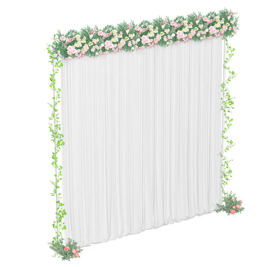 P&P 3x3M Square Wedding Arch Stand Metal Wedding Backdrop Decro White Flower Stand