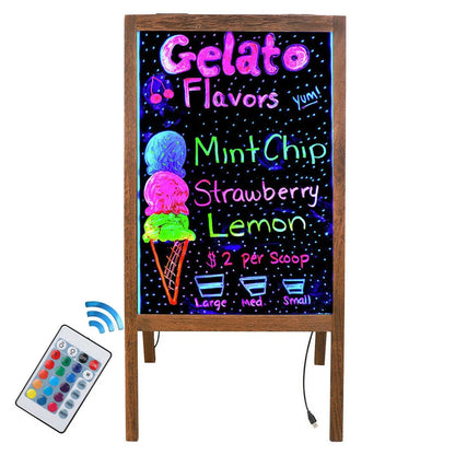 led-message-writing-board-flashing-illuminated-erasable-neon-sign-sandwich-board