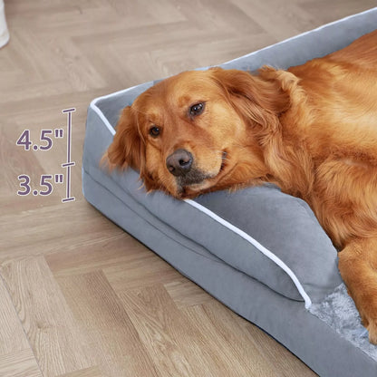 Giant Plus Orthopedic Dog Bed Waterproof Pet Sofa Sleeping Mat Basket(XXL)