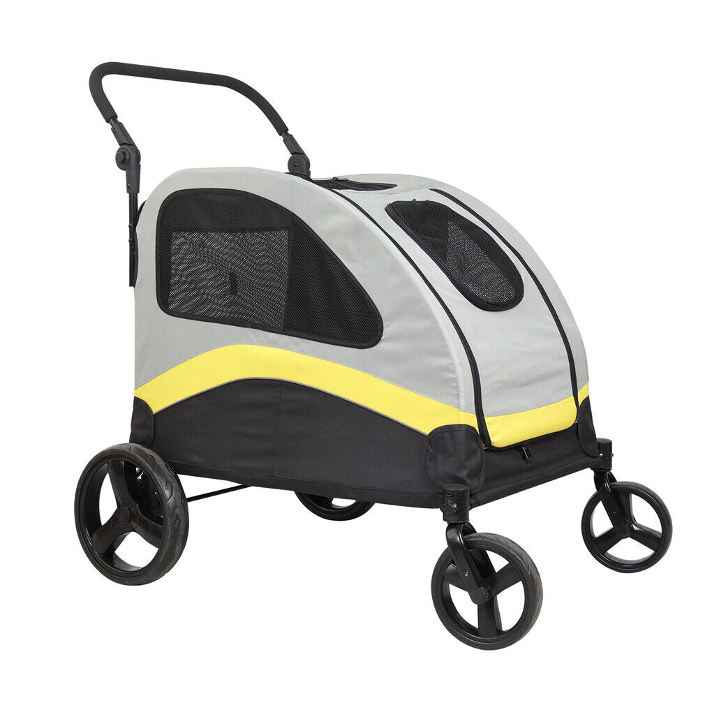 foldable-dog-stroller-pet-jogger-wagon-travel-carriage