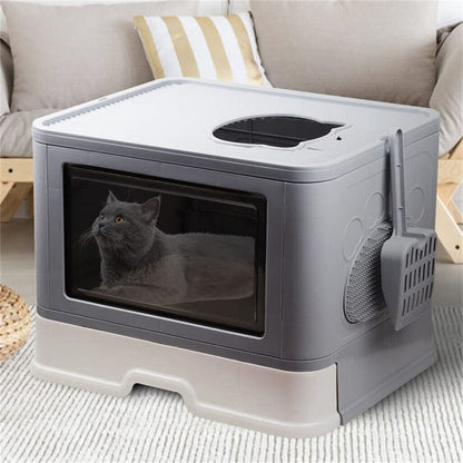 Buy Online: P&P Foldable Cat Potty Toilet Tray – Portable and Practical for Australian Pet Owners