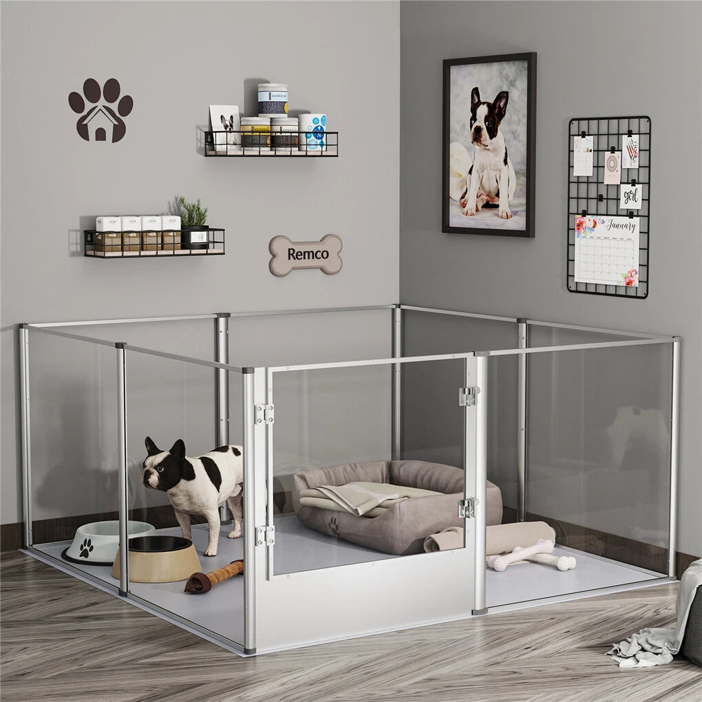 Heavy Duty Dog Playpen XXL Size with Mat for Puppies and Mothers