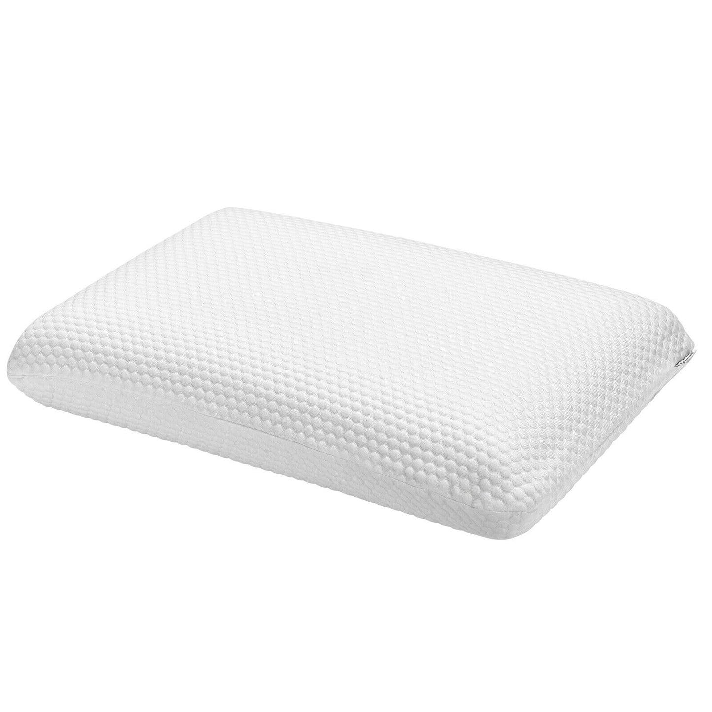 memory-foam-bed-pillow-sleeping-ventilated-cooling-zippered-pillowcase