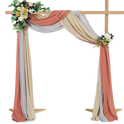 P&P Heavy Duty Square Wedding Arch Wooden Backdrop Stand Balloon Floral Arch Frame