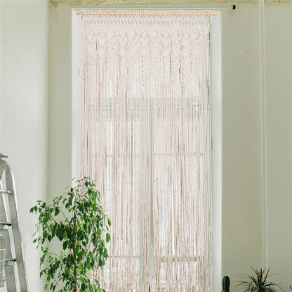 Large Macrame Door Curtain: Elegant Window Wall Hanging Tapestry for Wedding Backdrop decor