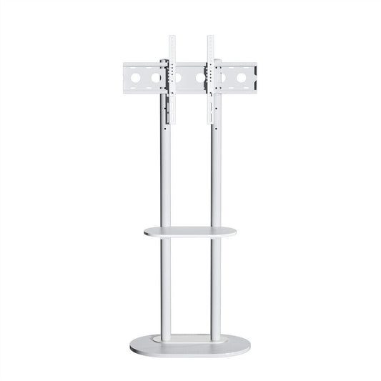 P&P 40-75" Heavy Duty TV Floor Stand Sintered Stone Shelf TV Mount Height Adjustable