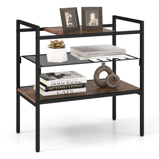 industrial-entryway-table-3-tier-sofa-side-table-w-removable-panel-mesh-shelf