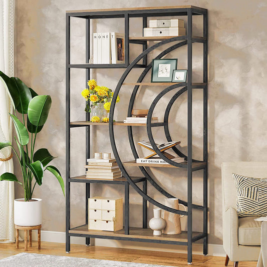 8-tiers-bookcase-display-shelf-storage-organizer