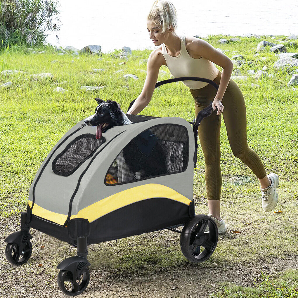 ultra-large-dog-stroller-pet-jogger-wagon-foldable-cart-travel-trolley-outdoor