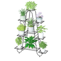 Metal Plant Stand for Flower Pots - Tall Garden Shelf