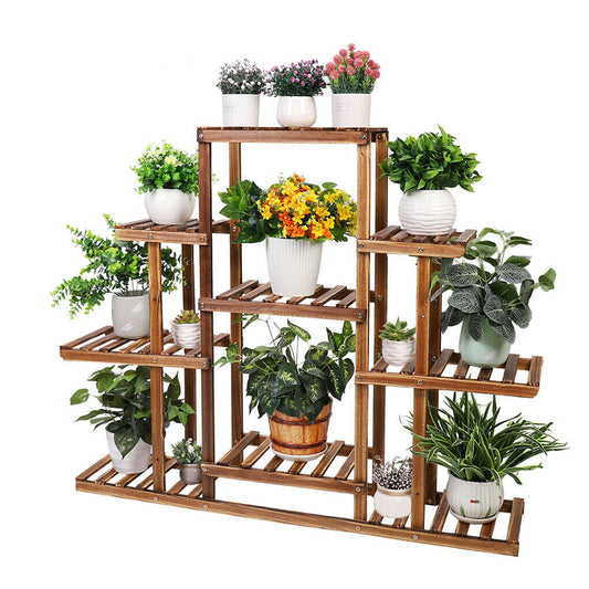 9-tier-flower-rack-wood-plant-stand-shelves-13-pots-bonsai-display-shelf-holder
