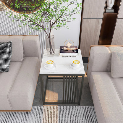 Luxury Marble Side Table and Nightstand for Bedroom or Living Room