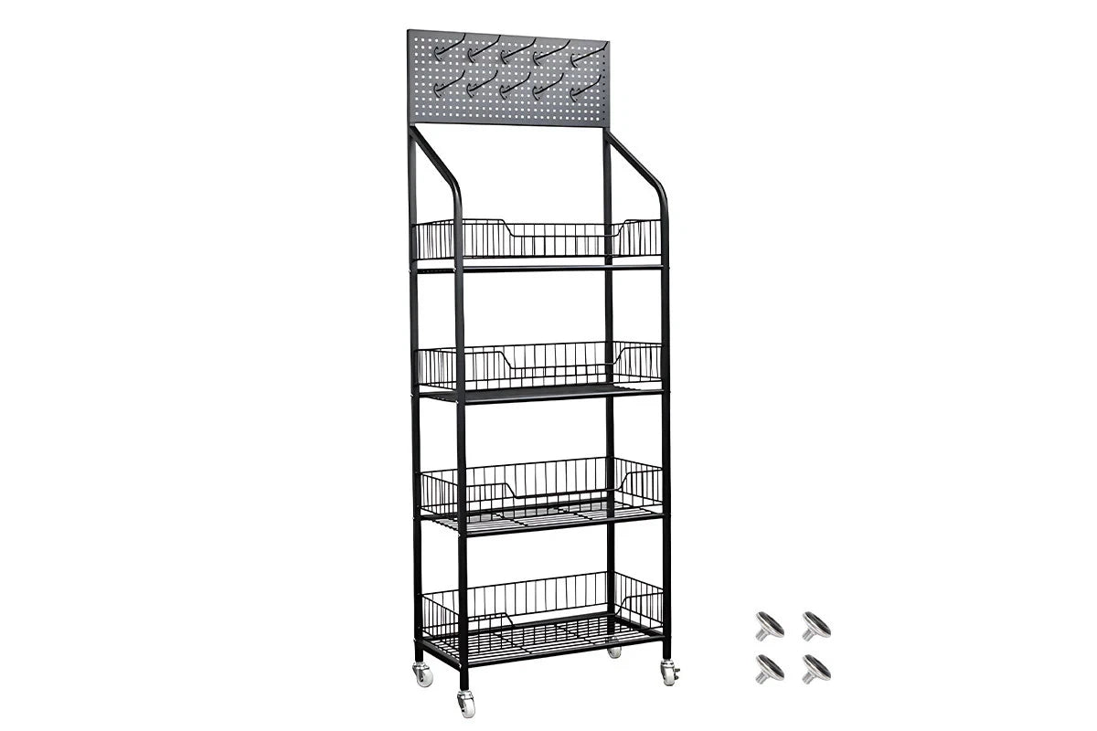Multipurpose 4 Tier Iron Storage Shelf Organiser
