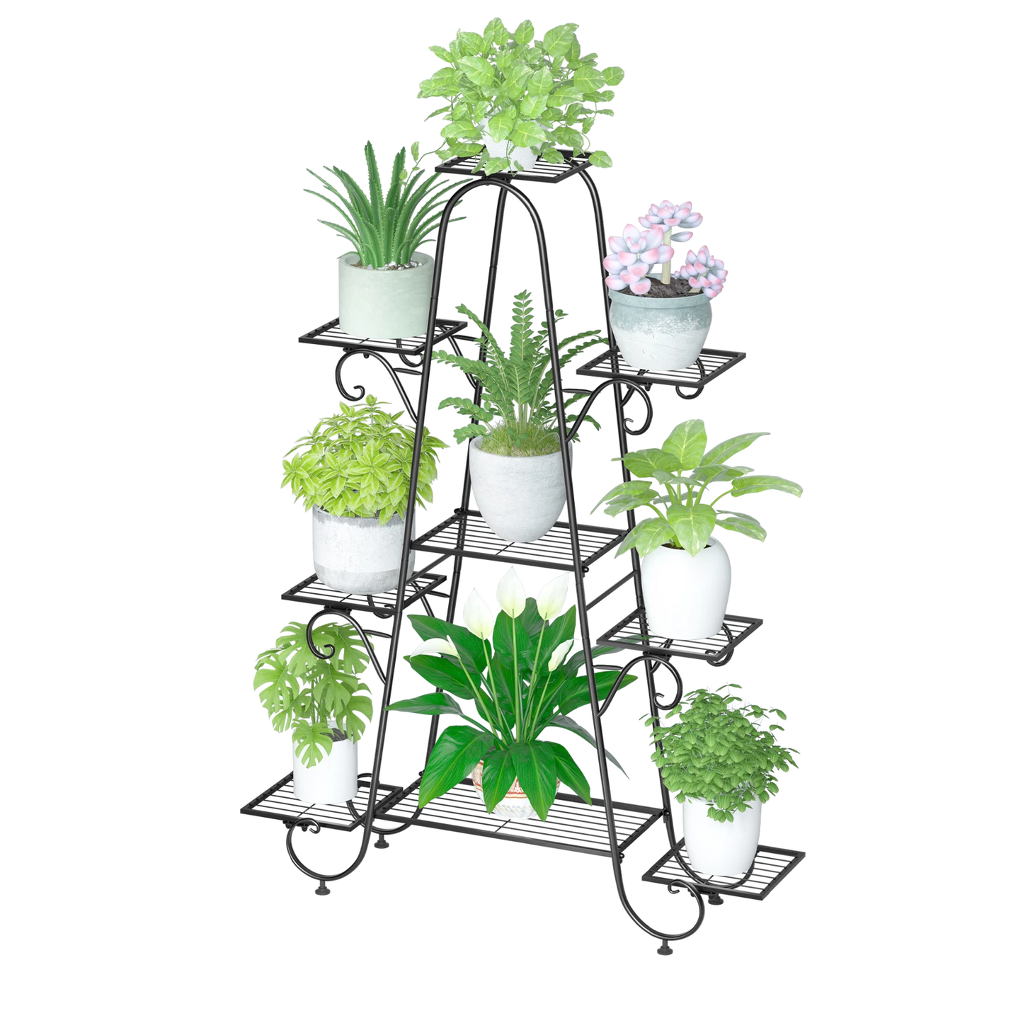 190cm High Metal Plant Stand for Living Room & Garden