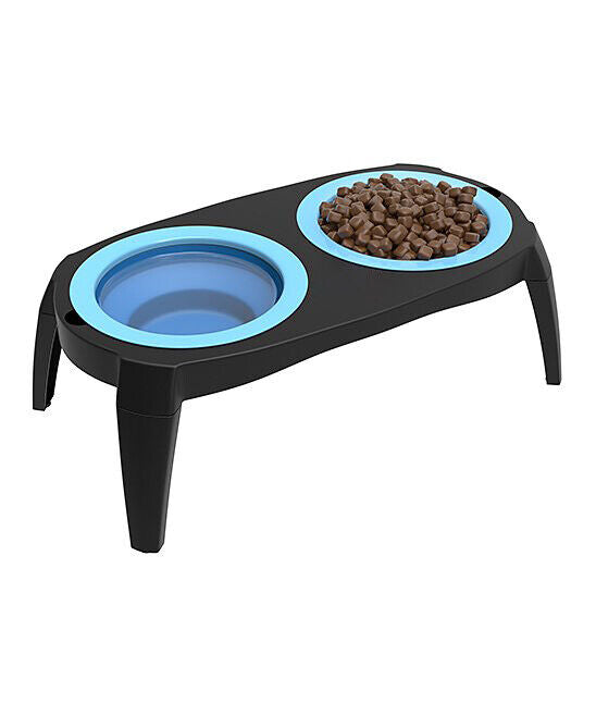 Collapsible Double Silicone Pet Bowl — BPA-Free Travel Feeder