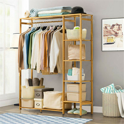 Shop Dustproof 6-Tier Bamboo Rack – Closet Stand AU