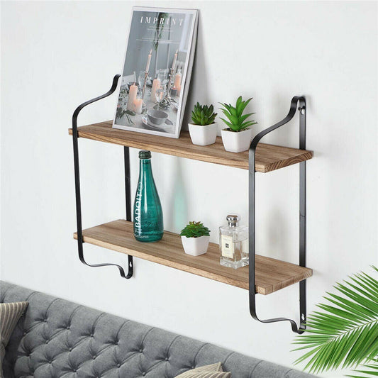 2-layer-wood-wall-shelves-home-decor-floating-shelf-metal-hanging-storage-rack