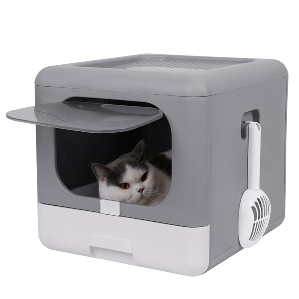Buy XXL Large Cat Litter Box Heavy Duty Foldable House AU