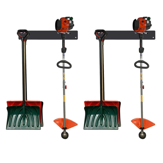 P&P Extra Long Garden Wall Mounted Tool Storage Rack Utility Double Organiser Rack