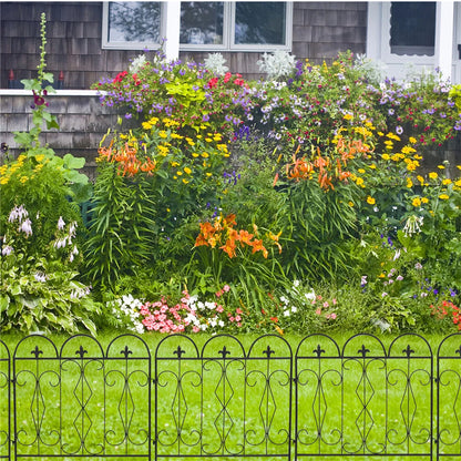 Classic Iron Garden Fence Five Piece Set for Outdoor Decoration(#1)