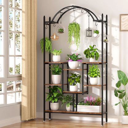 190cm High Metal Plant Stand for Living Room & Garden