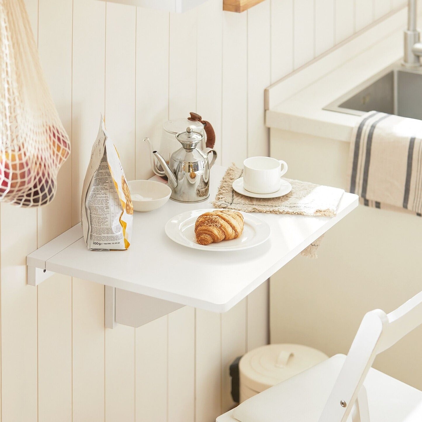 Wall-Mount Folding Table – 60 x 40 cm Drop Leaf