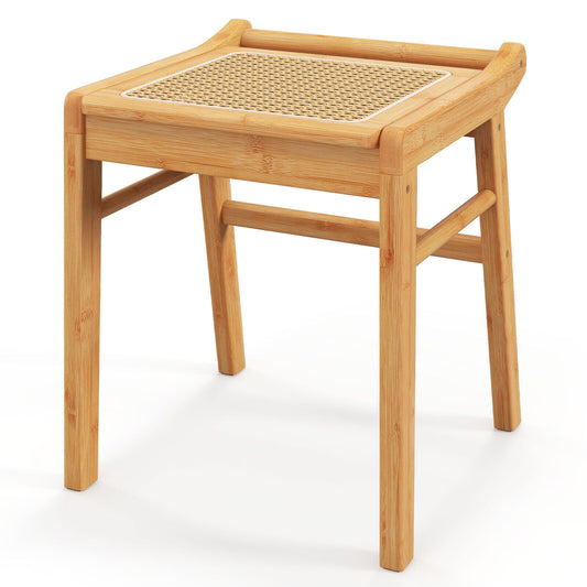 Buy Bamboo Vanity Stool with Rattan Top in Australia