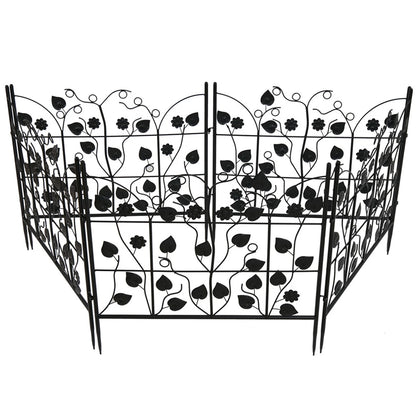 Classic Iron Garden Fence Five Piece Set for Outdoor Decoration(#518)
