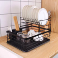 2-Tier Anti-Rust Dish Drainer with Drain Board