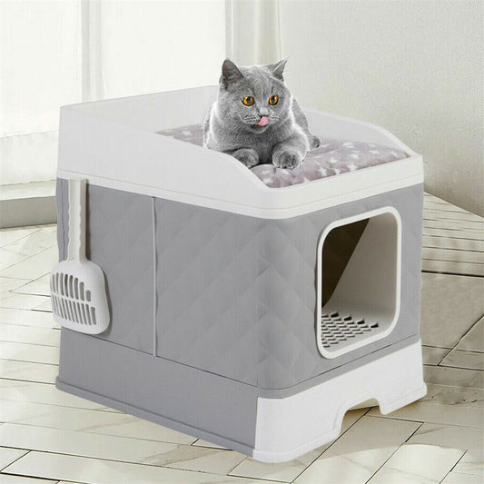 foldable-cat-litter-box-enclosure-cabinet-cushion-cat-mat-top-f-medium-large-cat