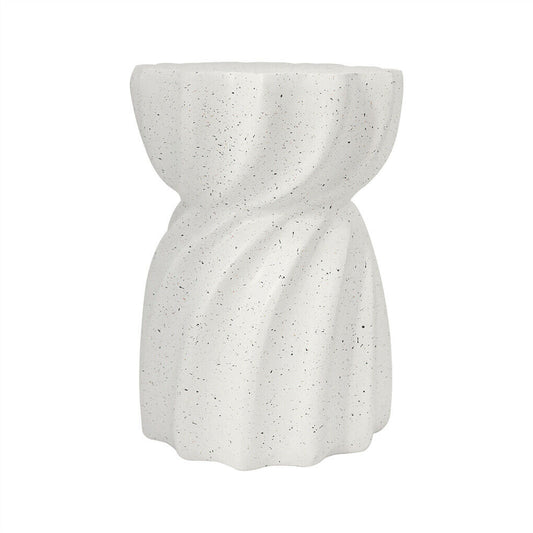 P&P Lightweight Concrete Sofa Side Table Unique Twist Coffee Table Patio End Side AU