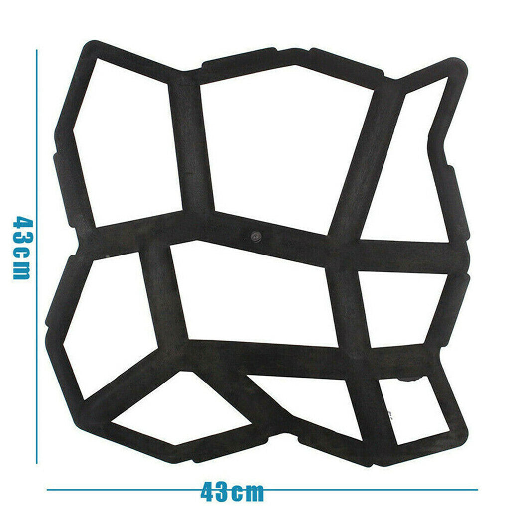 P&P DIY Path Maker Concrete Mould Paver Patio Garden Brick Slab Pavement Cement Mold