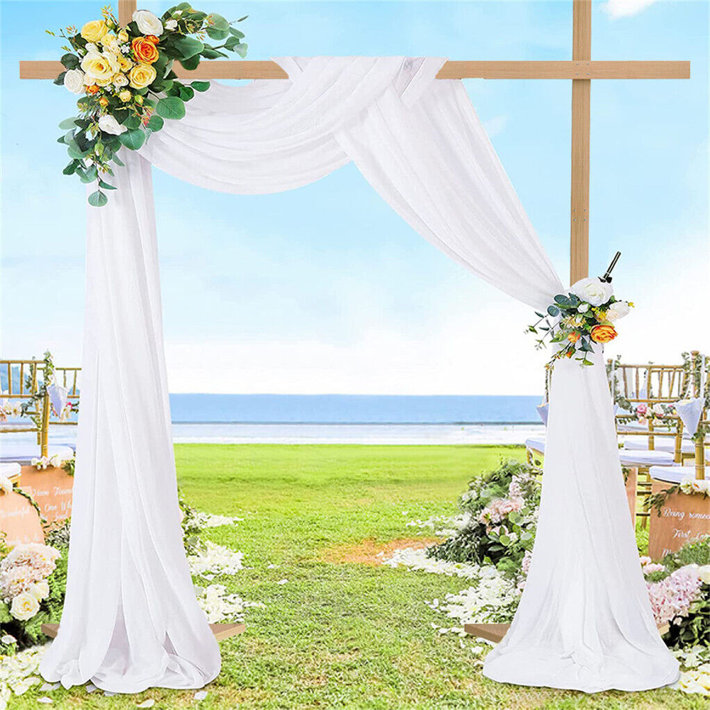P&P Heavy Duty Square Wedding Arch Wooden Backdrop Stand Balloon Floral Arch Frame