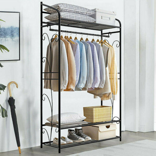 Shop Now Metal Garment Rack – Large Storage Rail