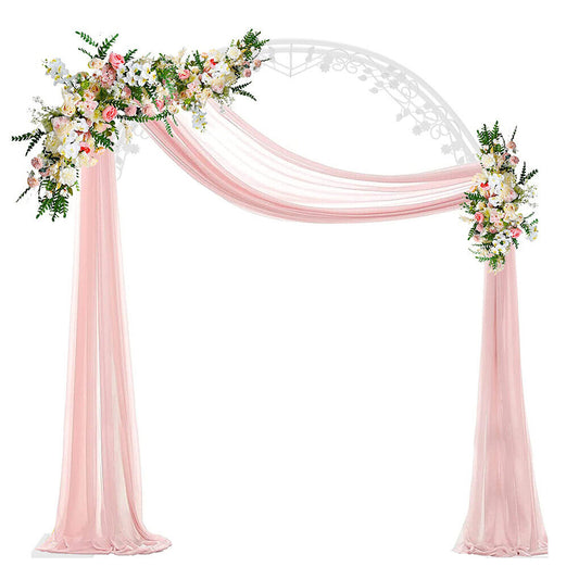 P&P Weatherproof White Wedding Archway Backdrop Stand Garden Arch Trellis Arbor 2.4M