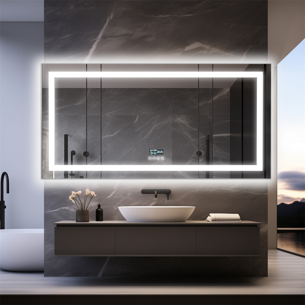 1600Mm Jumbo Bluetooth Led Bathroom Mirror Music Anti-Fog Vanity Mirror