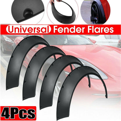 4x-universal-flexible-car-fender-flares-extra-wide-body-wheel-arches-gloss-black