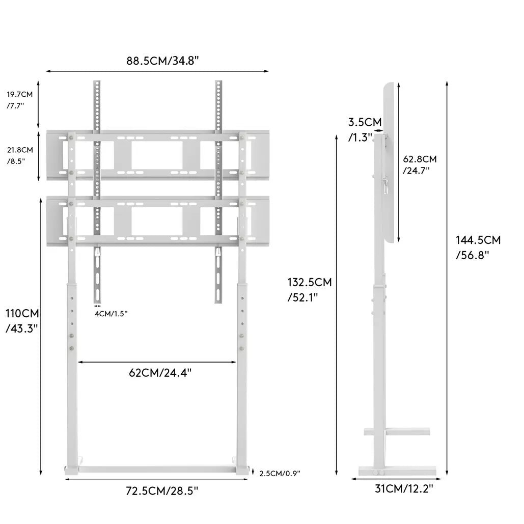 Universal TV Stand for Living Room or Bedroom(32-100" white)