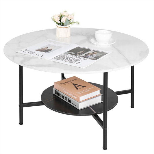 Buy Online P&P 2-Tier Round Coffee Table – Stylish and Practical – Australia