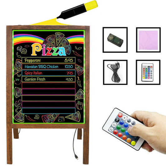 led-message-writing-board-flashing-illuminated-erasable-neon-sign-sandwich-board