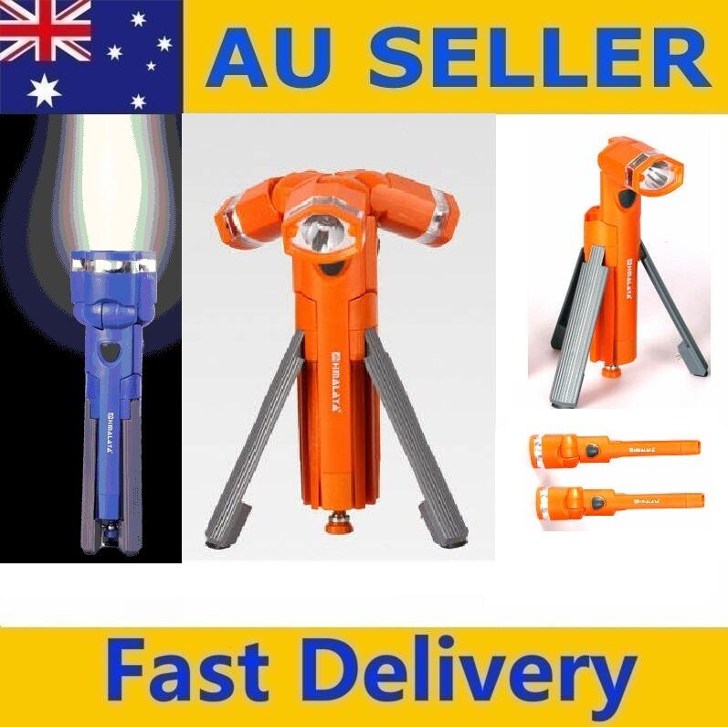 new-3in1-separable-100-lumen-led-flashlight-120-rotation-camping-hiking-orange