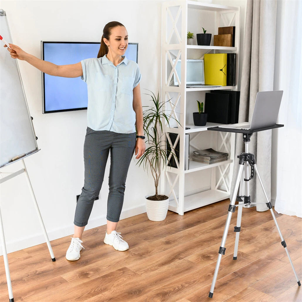 Portable Tripod Stand for Projectors, Laptops, and DJ Equipment