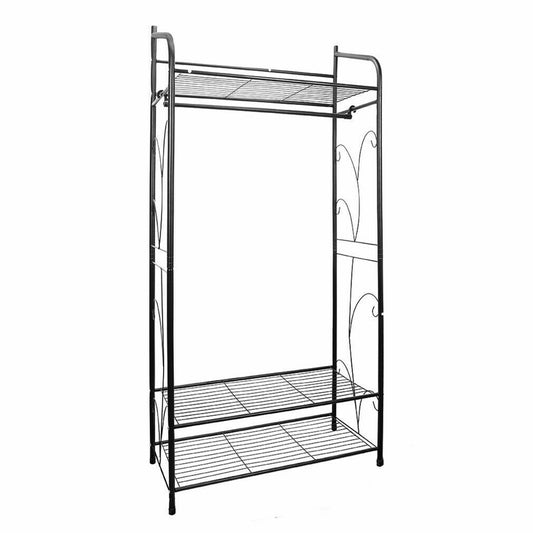 P&P Large Space Clothes Rack Garment Hanger Stand Hanging Rail Iron Coat Closet Unit