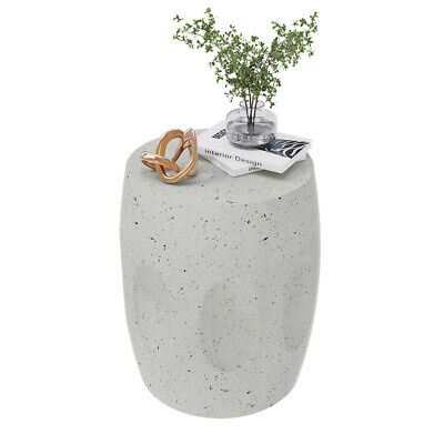 antique-decorative-garden-stool-sturdy-faux-terrazzo-plant-coffee-side-table
