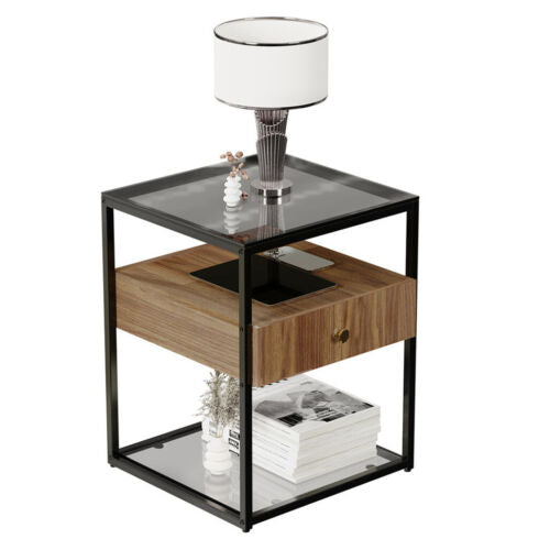 black-glass-surfaced-coffee-table-for-home-and-office