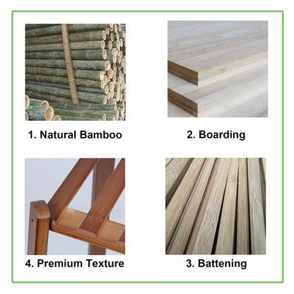 4-Tier Bamboo Plant Stand for Small Spaces