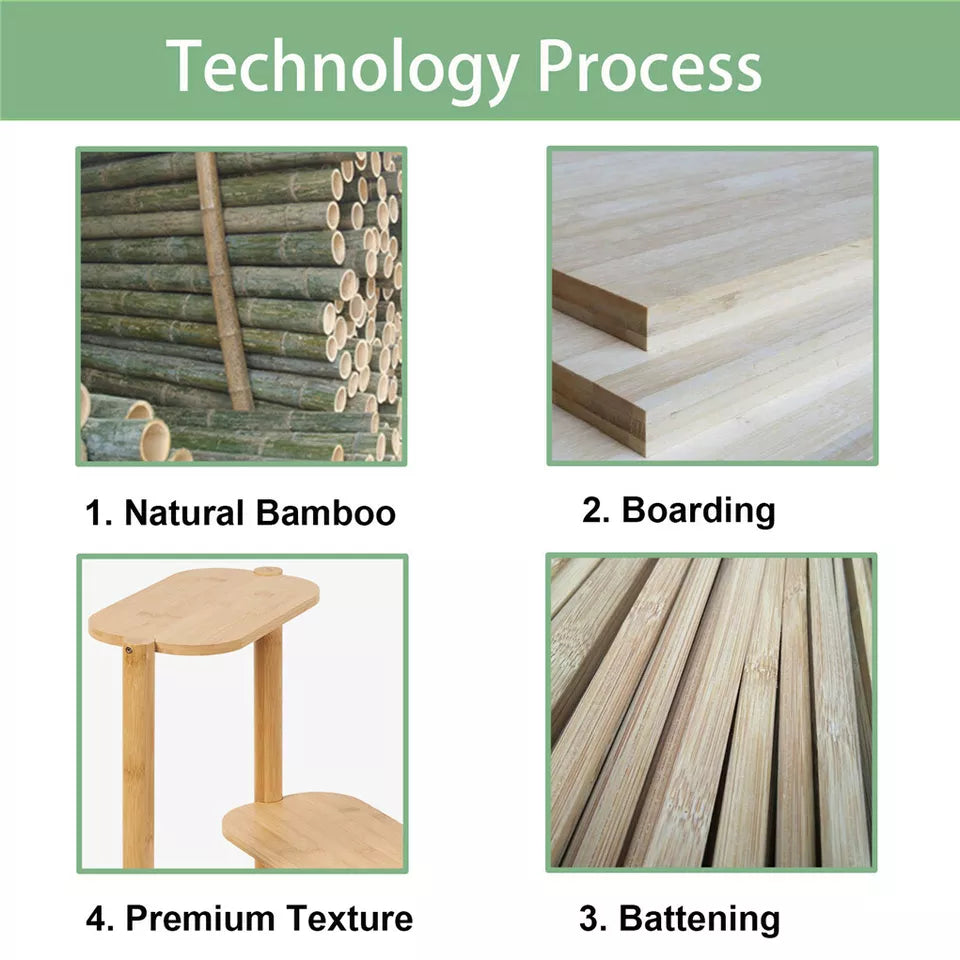 3-Tier Bamboo Plant Stand – Bonsai Holder